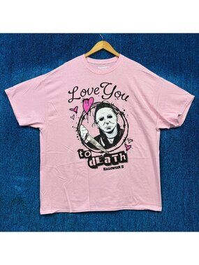Halloween II “Love You To Death” Graphic Horror T-Shirt Size XXL